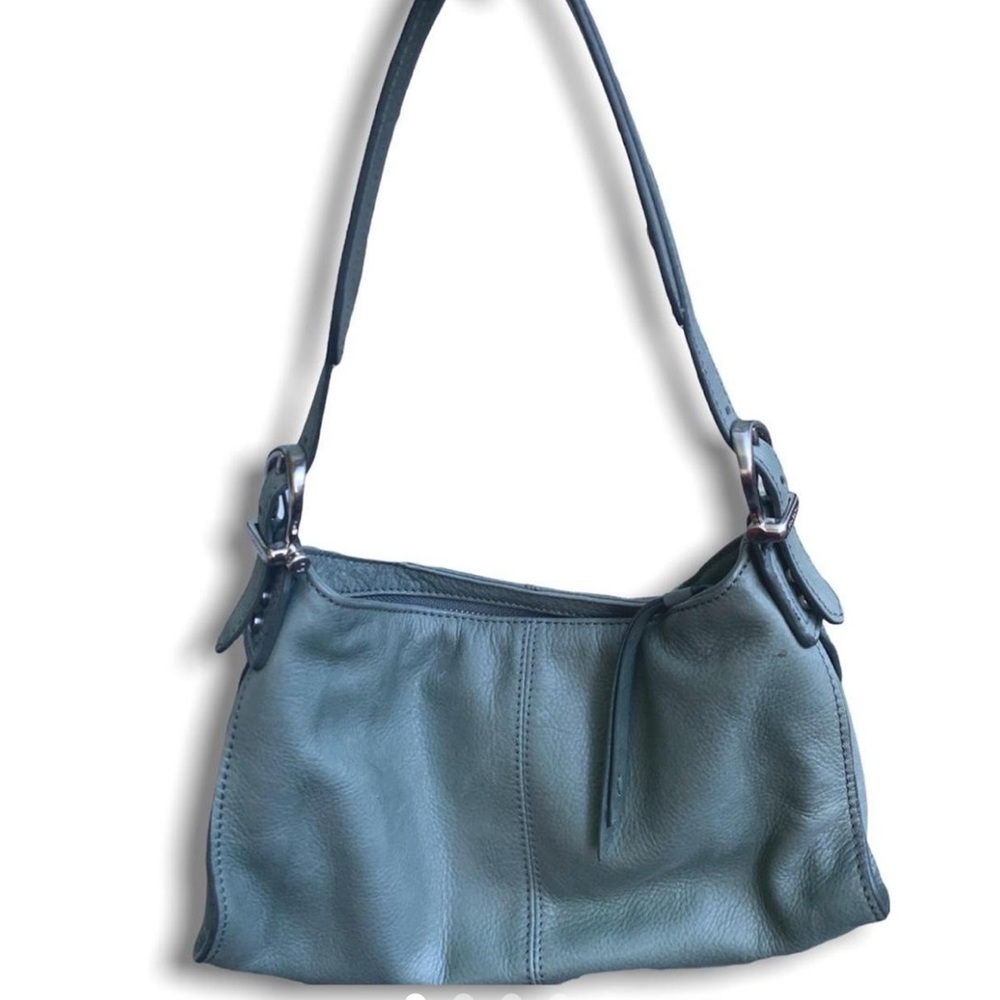 Minimal solid tinted greenish grayish Shoulder bag